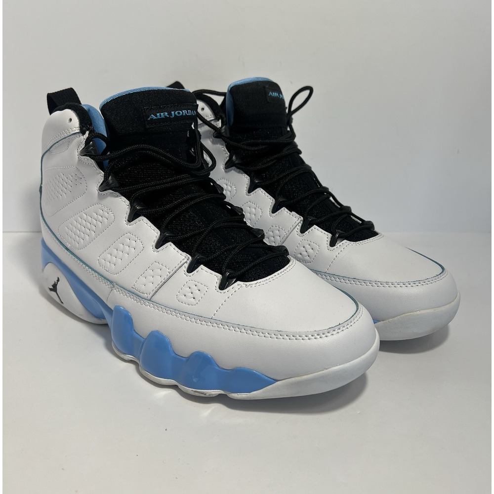 Nike Air Jordan 9 Retro University Blue UNC White Black Men's Size 12